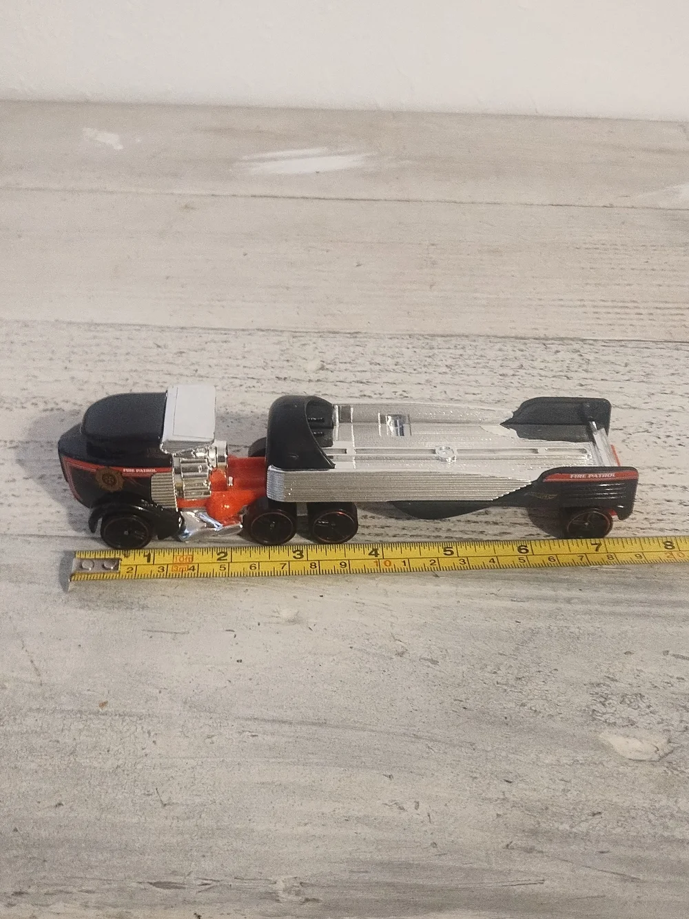 Hot Wheels Sky Show Semi Truck With Trailer 2014 Mattel very good condition